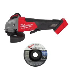 Milwaukee 2880-20-49-94-4520 M18 FUEL 18-Volt Lithium-Ion Brushless Cordless 4-1/2 in./5 in. Grinder with Paddle Switch with Wheel
