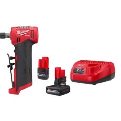 Milwaukee 2485-20-48-59-2452S M12 FUEL 12-Volt Lithium-Ion 1/4 in. Cordless Right Angle Die Grinder with High Output 5.0/2.5 Ah Batteries and ChargerMilwaukee 2485-20-48-59-2452S M12 FUEL 12-Volt Lithium-Ion 1/4 in. Cordless Right Angle Die Grinder with High Output 5.0/2.5 Ah Batteries and Charger