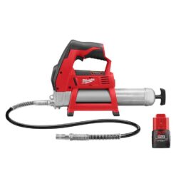 Milwaukee 2446-20-48-11-2420 M12 12V Lithium-Ion Cordless Grease Gun with 2.0 Ah Compact Battery