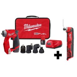 Milwaukee 2505-22-2426-20 M12 FUEL 12V Lithium-Ion Brushless Cordless 4-in-1 Installation 3/8 in. Drill Driver Kit with M12 Multi-Tool