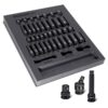 Powerbuilt 949011 40 Piece 3/8 Inch Drive 6 Point SAE & Metric Pro Tech Impact Socket Set