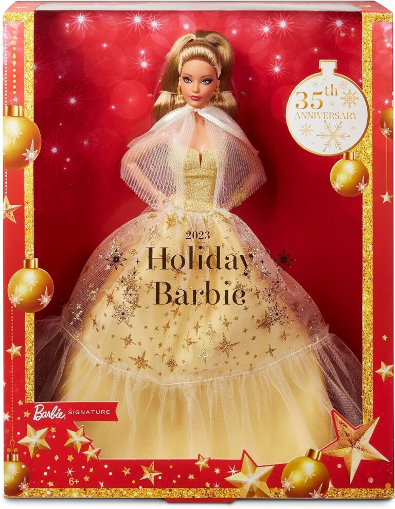 Barbie 2023 Holiday Barbie Doll, Seasonal Collector Gift, Barbie ...