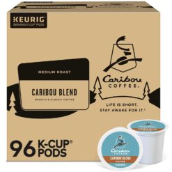Caribou Coffee Caribou Blend Keurig Single-Serve K-Cup Pod, Medium Roast Coffee, 96 Count