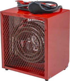 Comfort Zone CZ290 NEMA 6-30P 4,800-Watt Fan-Forced Industrial Heater, Integrated Thermostat Control, Heavy Gauge Steel, Carry Handle with Rubber Feet and Overheat Protection