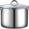 Cook N Home 16 Quart Stockpot with Lid, Stainless Steel