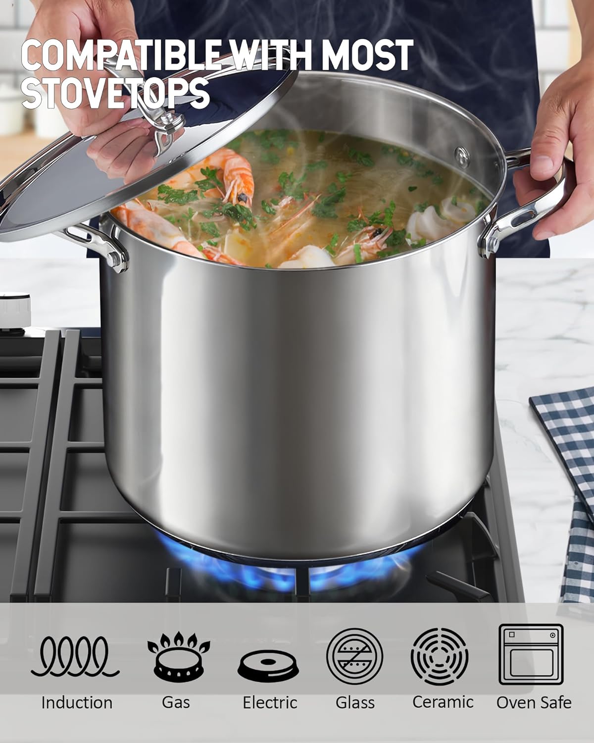 Cooks Standard Classic Stainless Steel Stockpot with Lid 16-Quart3