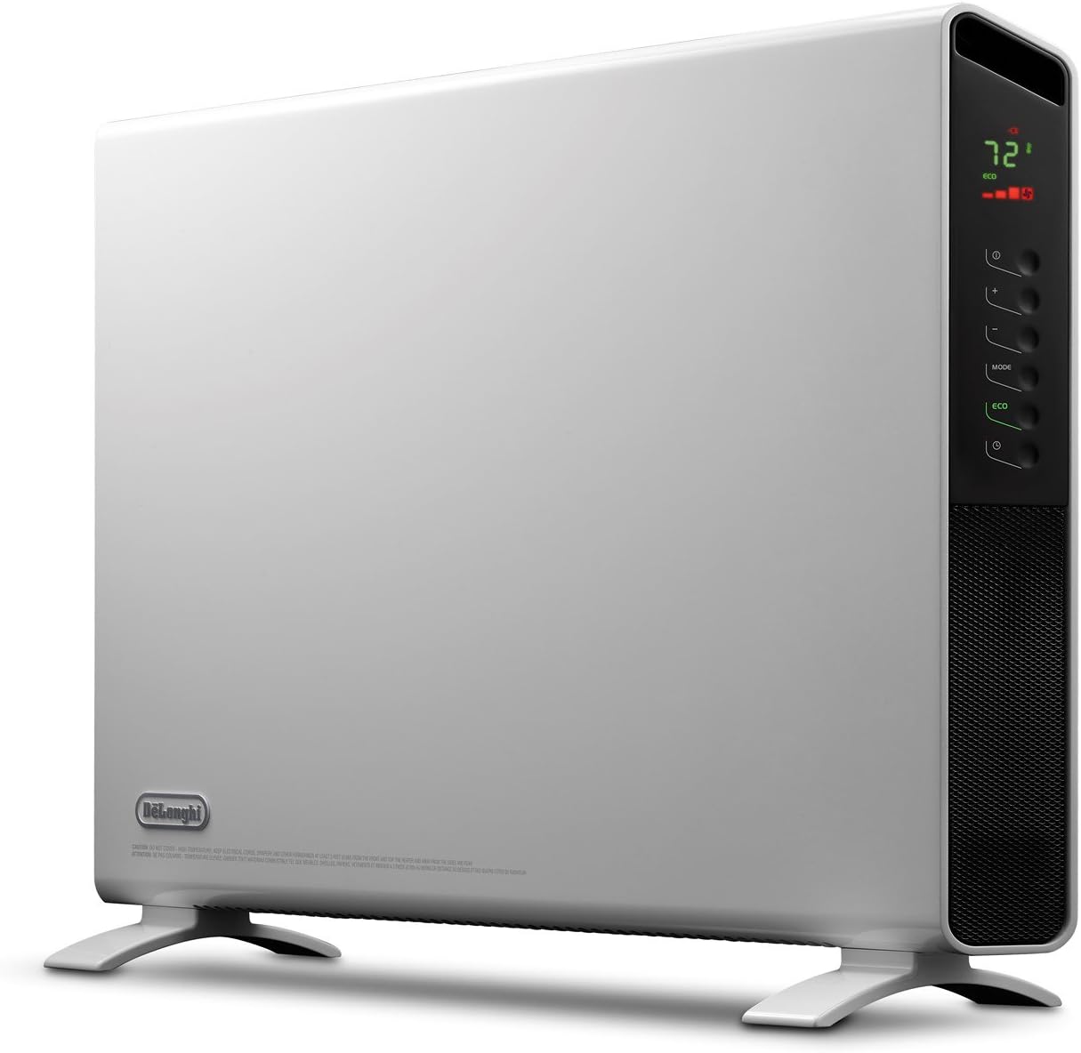 De'Longhi Convection Panel Heater, Full Room Quiet 1500W, portable electric heater is Freestanding easily Wall Mounted, Energy Saving, quick heat distribution, Thermostat, Timer, HCX9115E White De'Longhi Convection Panel Heater, Full Room Quiet 1500W, portable electric heater is Freestanding/easily Wall Mounted, Energy Saving, quick heat distribution, Thermostat, Timer, HCX9115E White