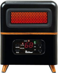 Dr Infrared Heater DR-978 Infrared Space Heater, Hybrid, Black
