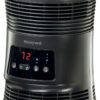 Honeywell HHF370B 360 Degree Surround Fan Forced Heater with Surround Heat Output Charcoal Grey Energy Efficient Portable Heater with Adjustable Thermostat & 2 Heat Settings , Black, Medium