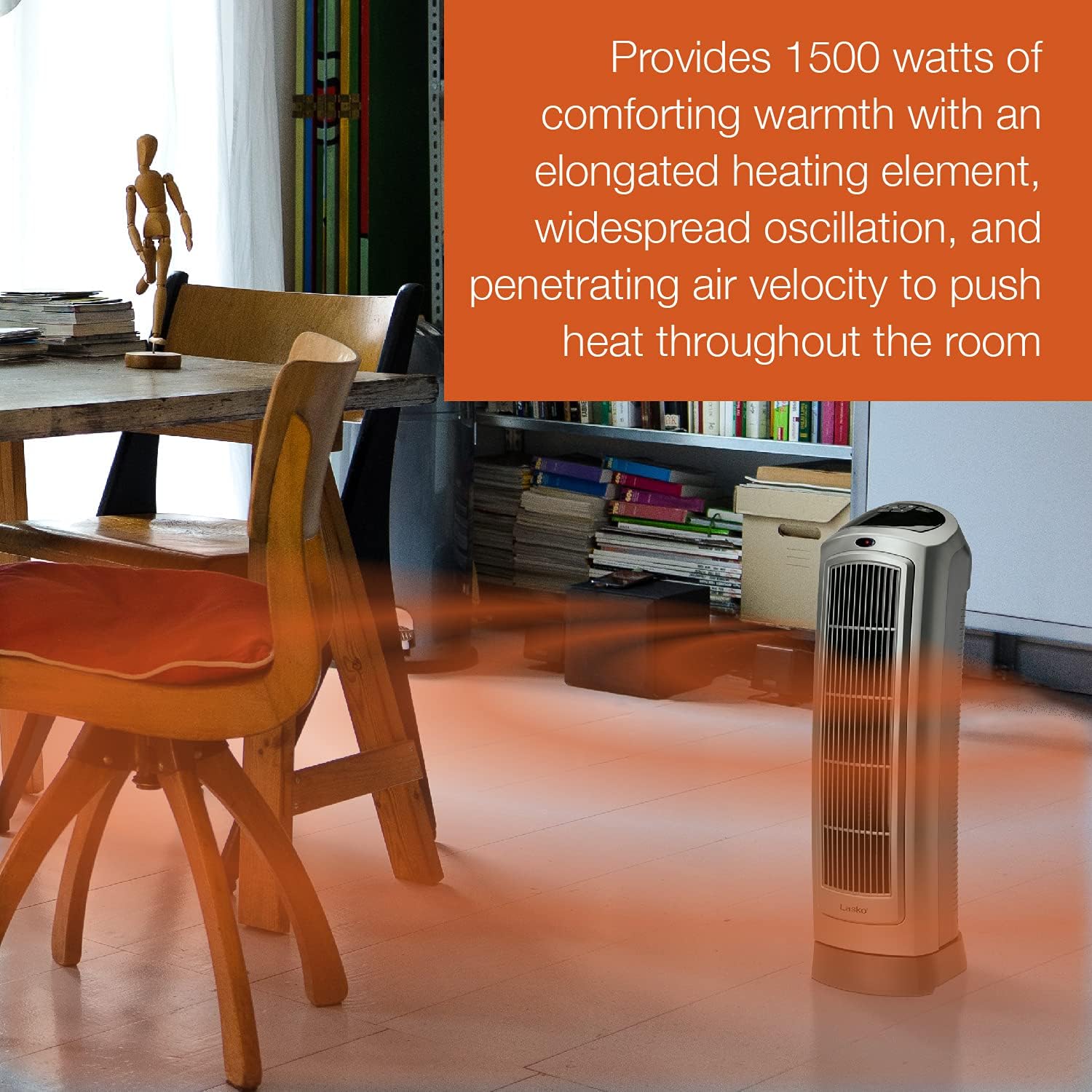 Lasko 5538 Ceramic Tower Heater with Remote Control2