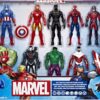 Marvel Avengers Action Figures - Iron Man, Hulk, Black Panther, Captain America, Spider Man, Ant Man, War Machine & Falcon! (8)