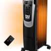 PELONIS Electric 1500W Oil Filled Radiator Heater with Safety Protection, LED Display, 3 Heat Settings and Five Temperature settings. Perfect for for Home or Office