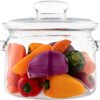 Simax Glass Cookware, 64 Oz (2 Quart) Clear Glass Pot, Glass Saucepan, Potpourri Simmer Pot With Lid, Easy Grip Handles, Made from Oven, Microwave, Stove and Dishwasher Safe Borosilicate Glass