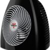 Vornado MVH Space 3 Heat Settings, Adjustable Thermostat, Tip-Over Protection, Auto Safety Shut-Off System, Electric Heater for Indoor Use, Whole Room, Black