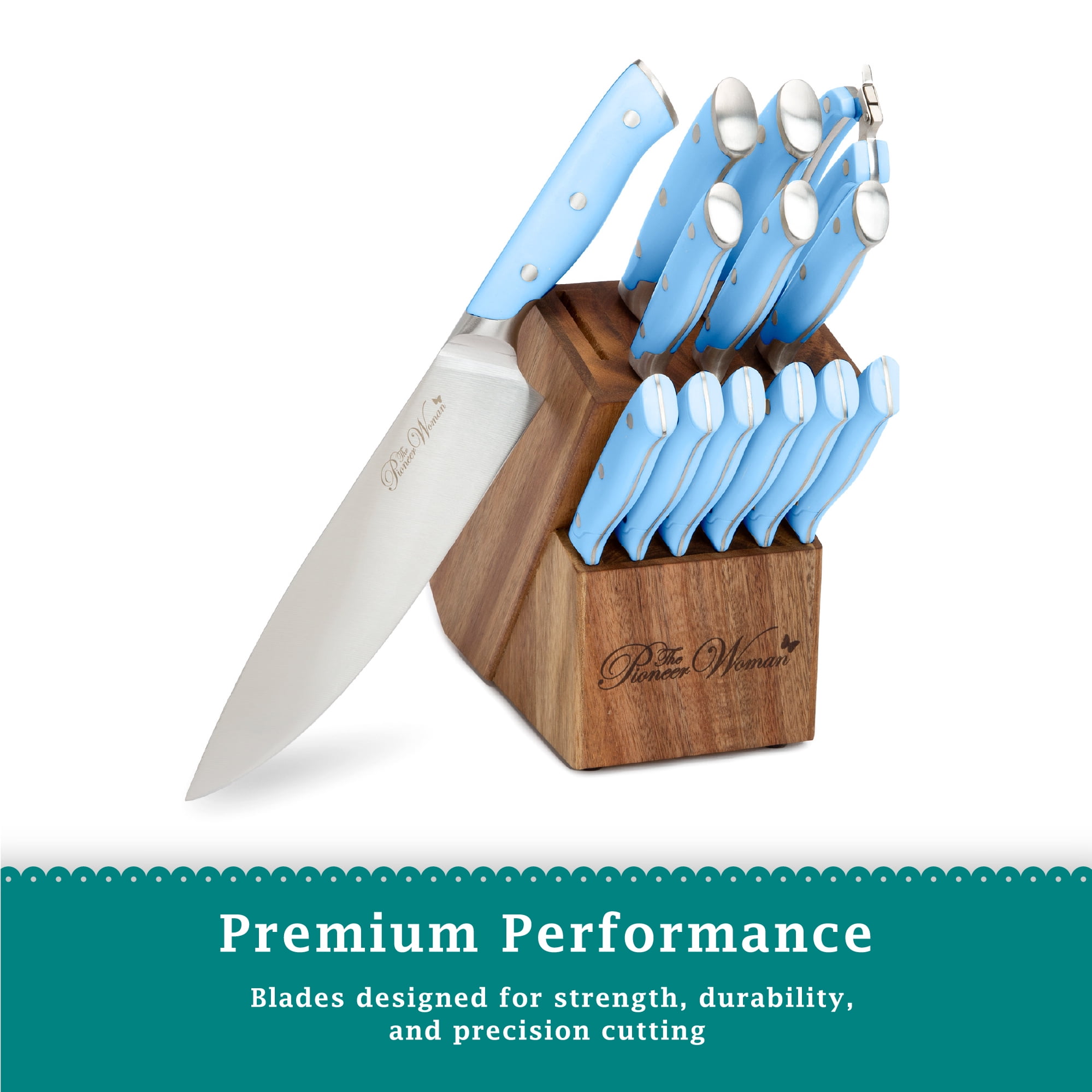 The Pioneer Woman Signature Stainless Steel Chef Knife - Teal - 8 in