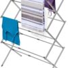 BLACK + DECKER Laundry Organization Expandable/Collapsible Clothes Drying Rack. Essential for Camping/Trailers or Anywhere You Air Dry Laundry. Oversized for Multiple Garments, Grey