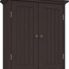 ChooChoo Bathroom Wall Cabinet, Over The Toilet Space Saver Storage Cabinet, Medicine Cabinet with 2 Door and Adjustable Shelves, Cupboard