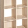 ClosetMaid 4176 Cubeicals Organizer, 6-Cube, Birch