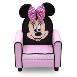 Delta Children Figural Upholstered Kids Chair, Disney Minnie Mouse