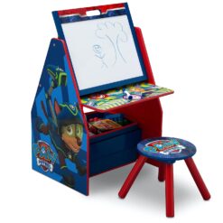 Delta Children Kids Easel and Play Station – Ideal for Arts & Crafts, Homeschooling and More, Nick Jr. PAW Patrol - Greenguard Gold Certified, Drawing