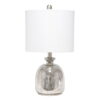 Elegant Designs Textured Glass Table Lamp, Mercury