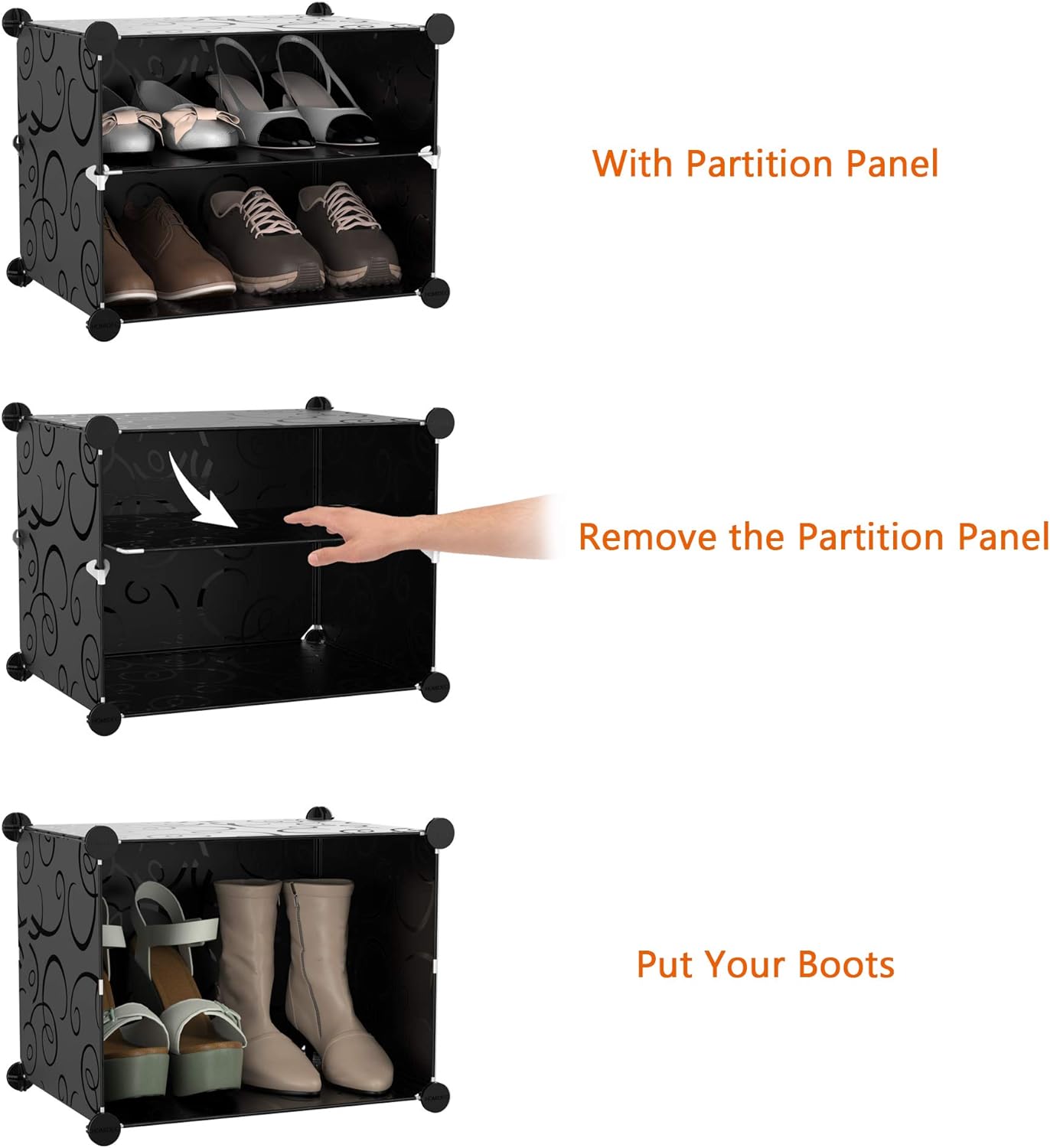  HOMIDEC Shoe Rack, 8 Tier Shoe Storage Cabinet 32 Pair