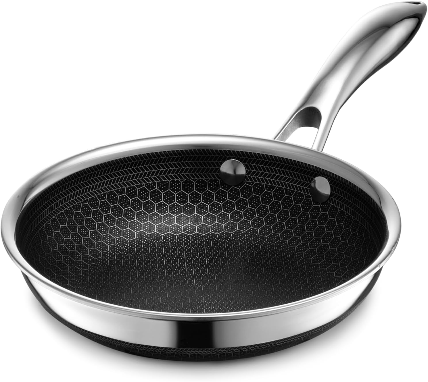 HexClad Hybrid Nonstick 7-Inch Fry Pan, Stay-Cool Handle
