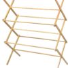 Home-it Wooden Clothes Drying Rack for Laundry - Collapsible Folding Bamboo Laundry Drying Rack for Drying Clothes - Heavy Duty Pre Assembled
