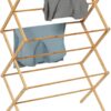 Honey-Can-Do Collapsible Clothes Drying Rack, Bamboo DRY-09508 Natural