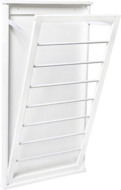 Honey-Can-Do DRY-04445 Large Wall-Mounted Drying Rack, White
