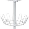 Honey-Can-Do SHO-01197 Shoe Tree with Spinning Handle, White, 4-Tier, 30 lbs