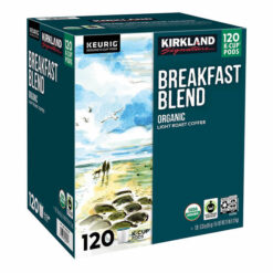 Kirkland Signature Coffee Organic Breakfast Blend K-Cup Pod, 120-count
