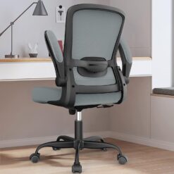 Mimoglad Office Chair, Ergonomic Desk Chair with Adjustable Lumbar Support, High Back Mesh Computer Chair with Flip-up Armrests-BIFMA Passed Task Chairs, Executive Chair for Home Office (Graphite)