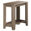 Monarch Specialties Contemporary Accent Rectangular Side End Table, Dark Taupe