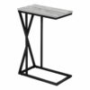 Monarch Specialties Inc.18.25" x 10.25" Accent Table Gray/Black (I 3248)