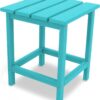 POLYWOOD ECT18AR Long Island 18" Side Table, Aruba