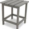 POLYWOOD ECT18GY Long Island Side Table, 18-Inch, Slate Grey