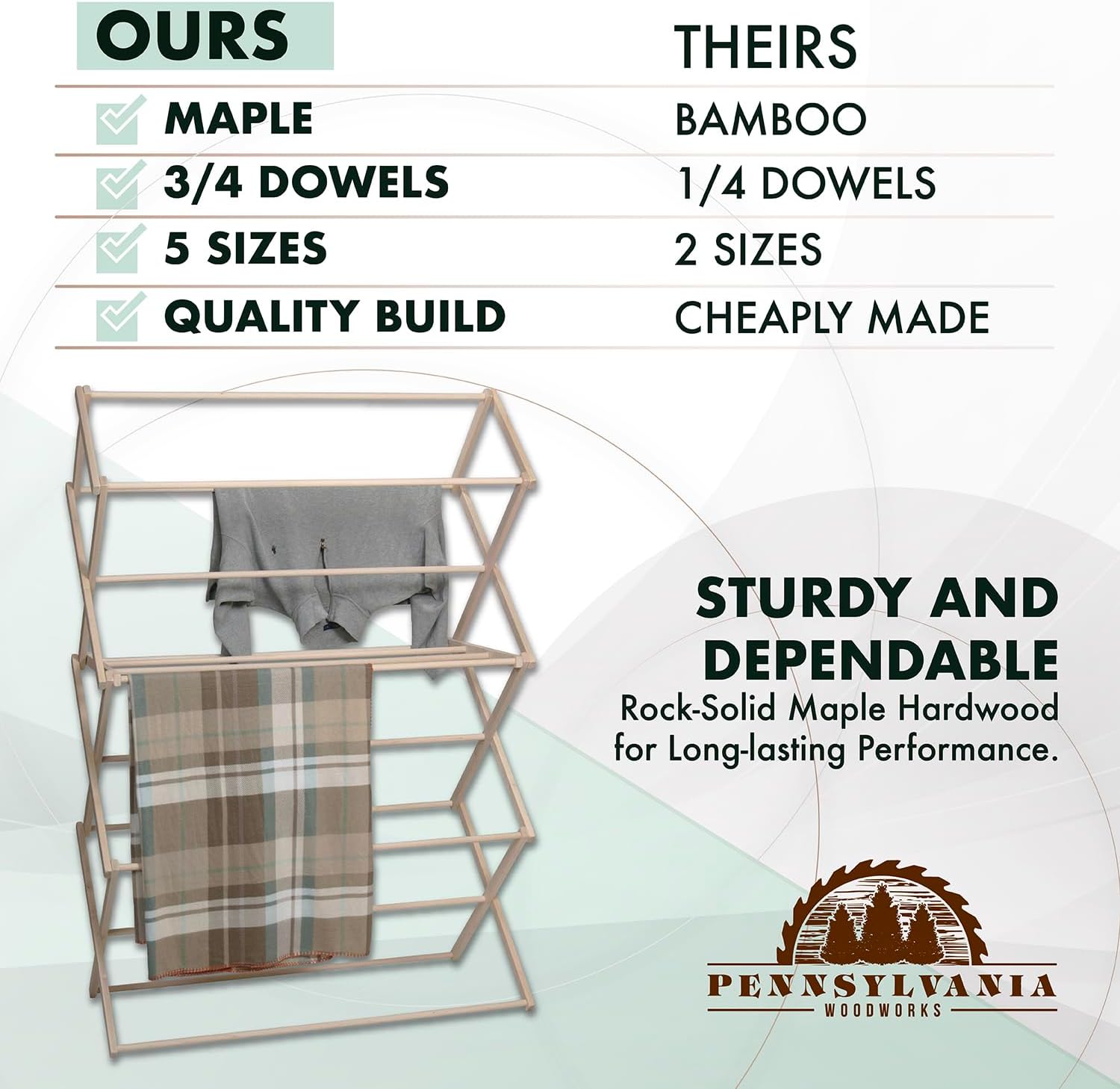 Pennsylvania Woodworks - Made in the USA Drying Racks