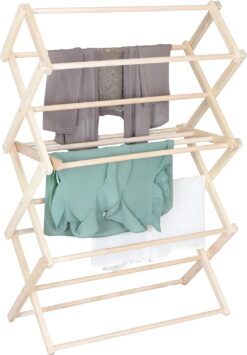 Pennsylvania Woodworks Clothes Drying Rack: Solid Maple Hard Wood Laundry Rack for Sweaters, Blouses, Lingerie & More, Durable Folding Drying Rack, Made in USA, No Assembly Needed, Medium