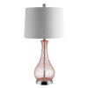 SAFAVIEH Finnley Contemporary Chic with USB Port Table Lamp, Blush