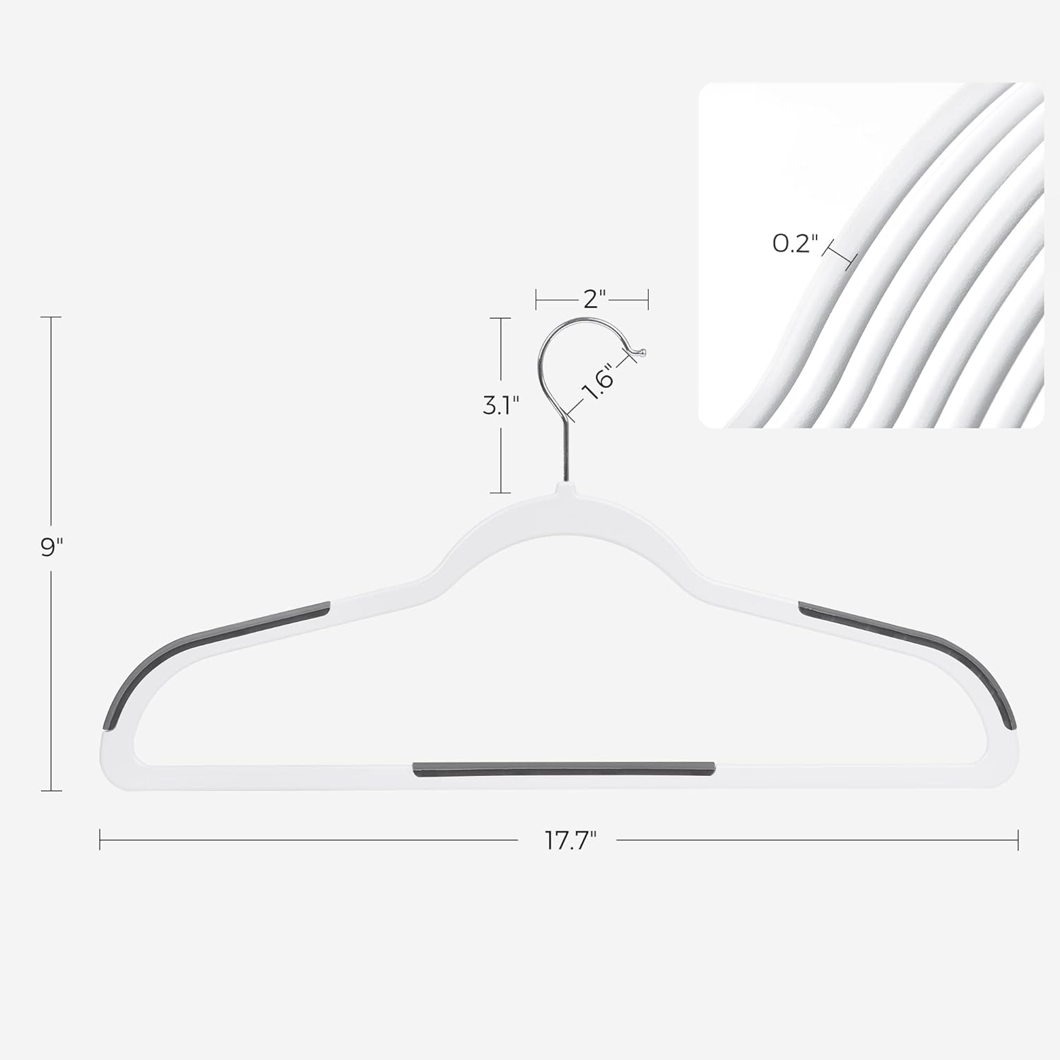 https://bigbigmart.com/wp-content/uploads/2023/12/SONGMICS-Clothes-Hangers-Pack-of-50-Plastic-Coat-Hangers-Non-Slip-Space-Saving-0.2-Inches-Thick-17.7-Inches-Long-360%C2%B0-Swivel-Hook-White-and-Dark-Gray-UCRP050W504.jpg