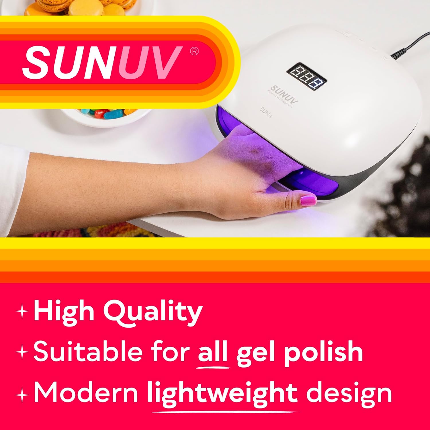 UV LED Nail Lamp, NAILGIRLS 150W Nail Dryer for Gel Nail Polish 4 Timer  Setting with Automatic Sensor, UV Nail Light Curing Lamp for Home &  Salon(Gold) - Walmart.com
