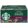 Starbucks Coffee Single Origin Sumatra Dark Roast K-Cup, 72-count