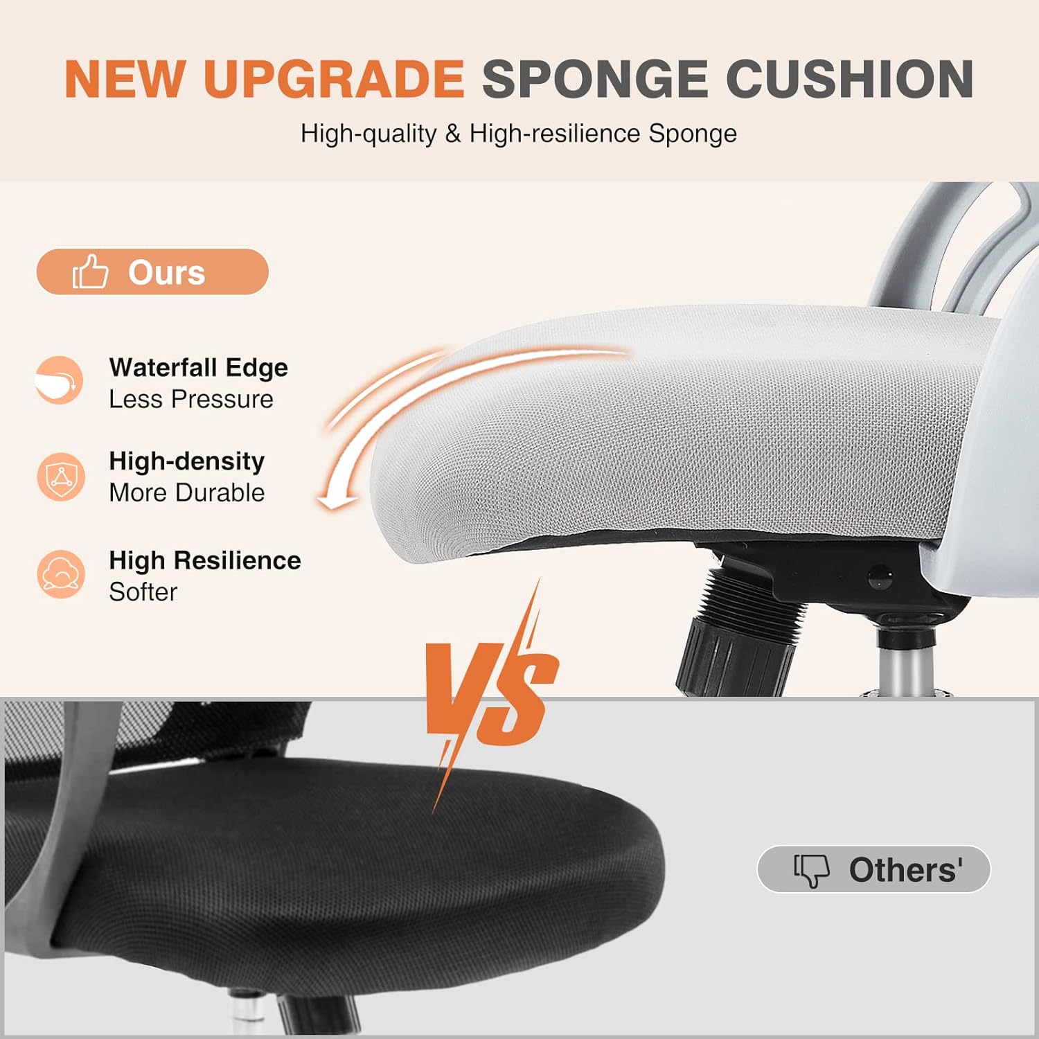 GREY ARMCHAIR BACK SUPPORT CUSHION | Sofa Cushion Support Chair Posture  Support