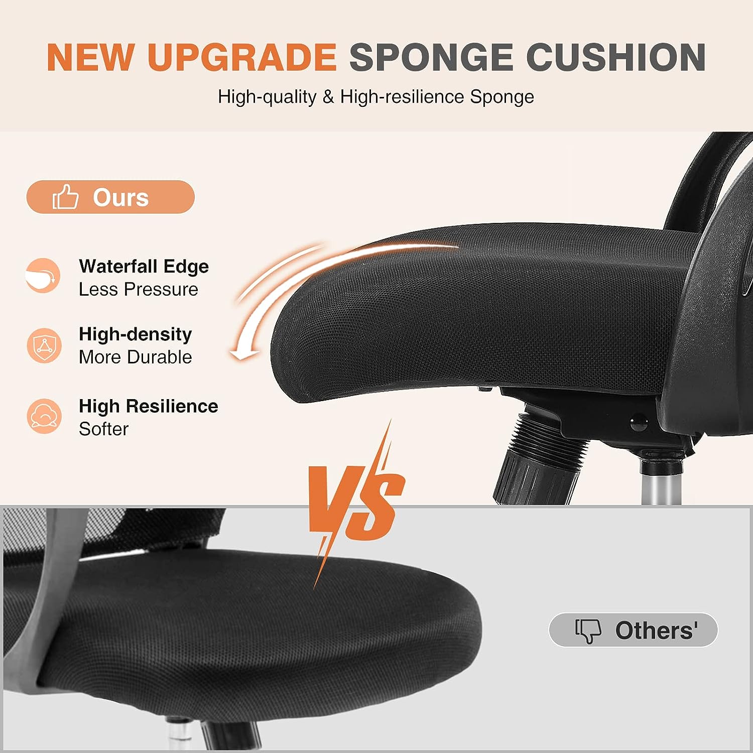  Sweetcrispy Office Computer Desk Chair, Ergonomic Low-Back Mesh  Rolling Work Swivel Chairs with Wheels, Armless Comfortable Seat Lumbar  Support for Home,Bedroom,Study,Student,Adults, Grey : Home & Kitchen