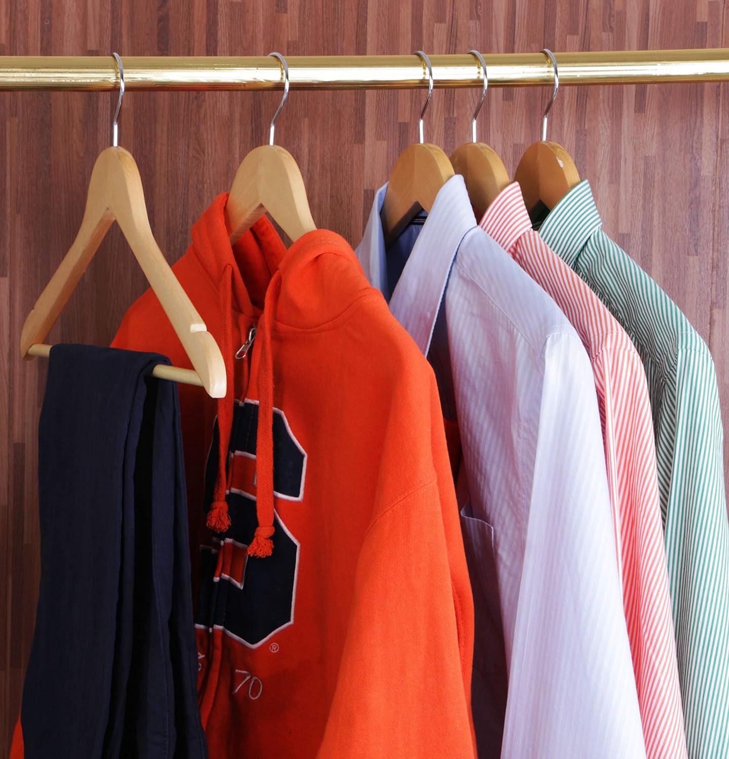 Utopia Home Premium Wooden Hangers 80 Pack - Durable & Slim Coat Hanger -  Suit Hangers with 360-Degree Rotatable Hook - Wood Hangers with Shoulder  Grooves (Black Color)