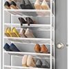 Whitmor 36 Pair Door Shoe Organizer, White