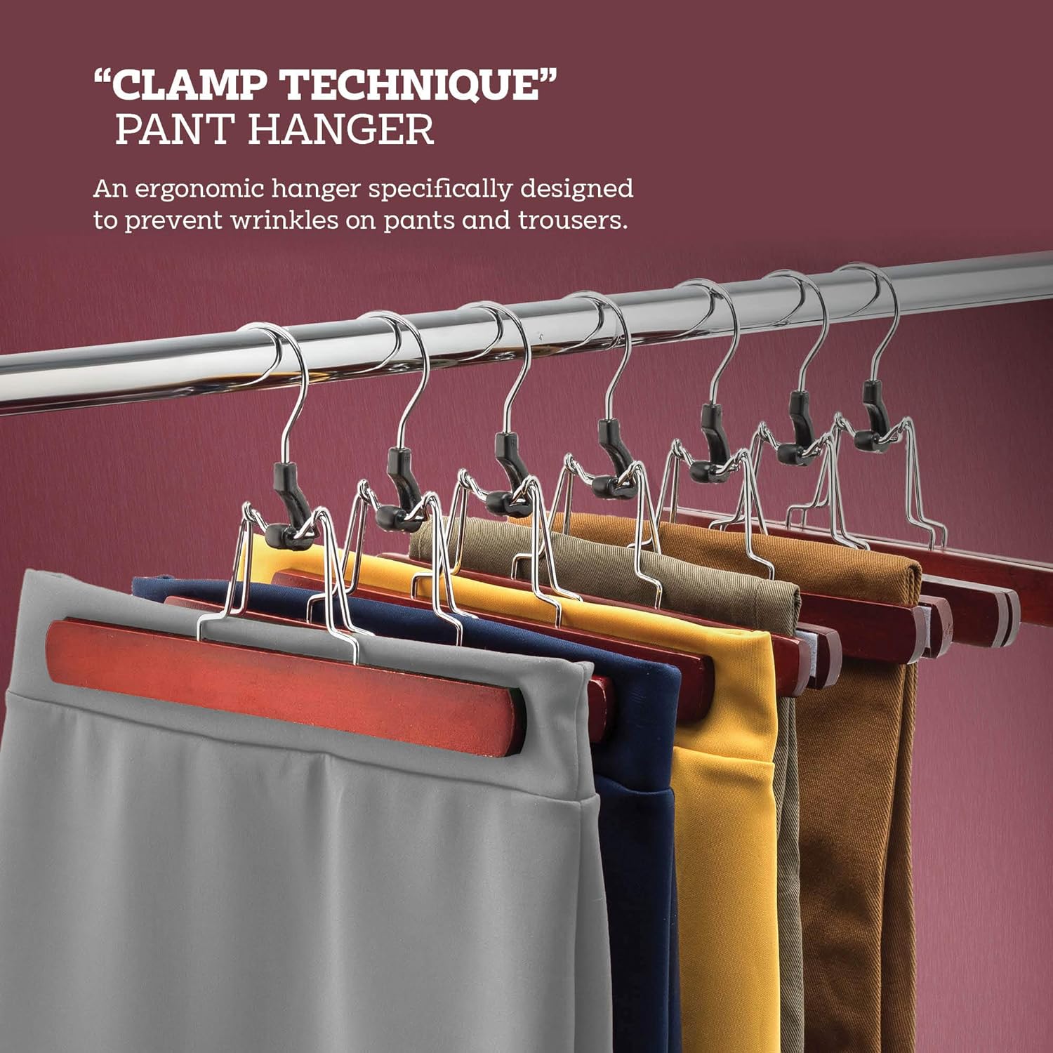 Pants Hangers Trousers Hanger Seamless Trousers Storage Rack - Temu  Philippines