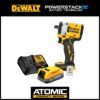 DEWALT DCF921BWP034C 20V Cordless 1/2 in. Impact Wrench and 20V MAX POWERSTACK Compact Battery Starter Kit