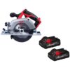 Milwaukee 2630-20-48-11-1837 M18 18V Lithium-Ion Cordless 6-1/2 in. Circular Saw with Two 3.0 Ah Batteries